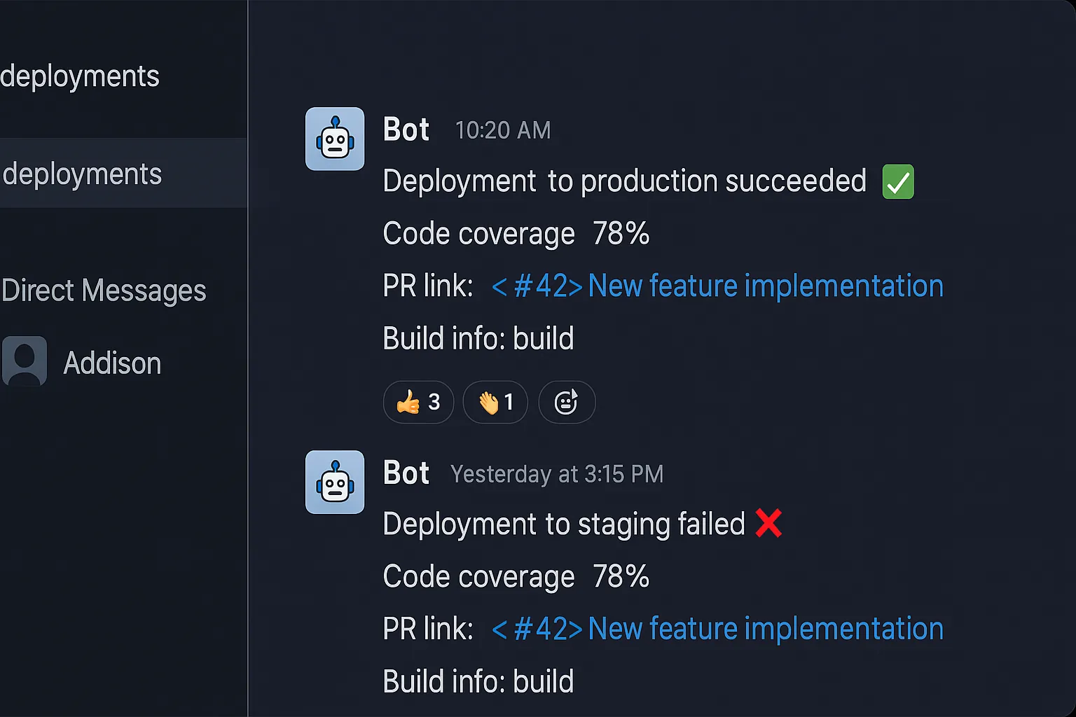 Slack CI Notification